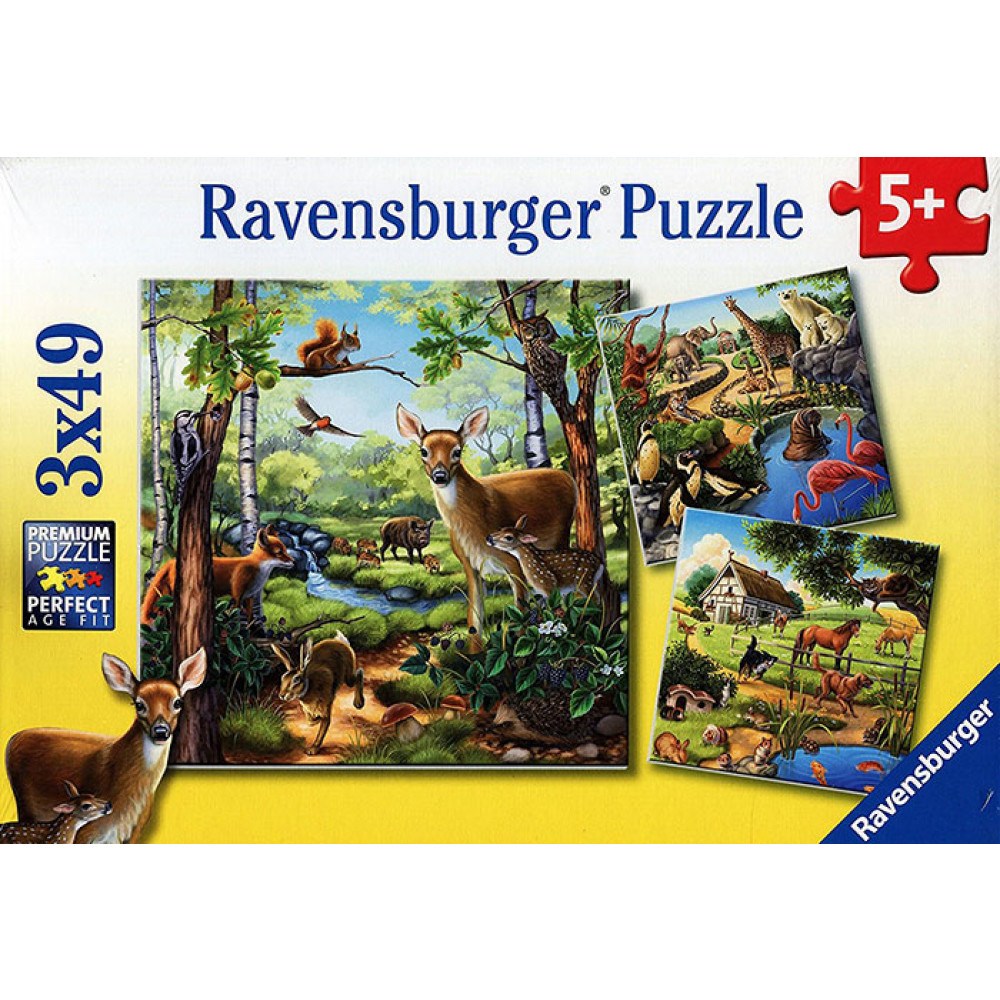 RAVENSBURGER puzzle - Životinje u prirodi RA09265
