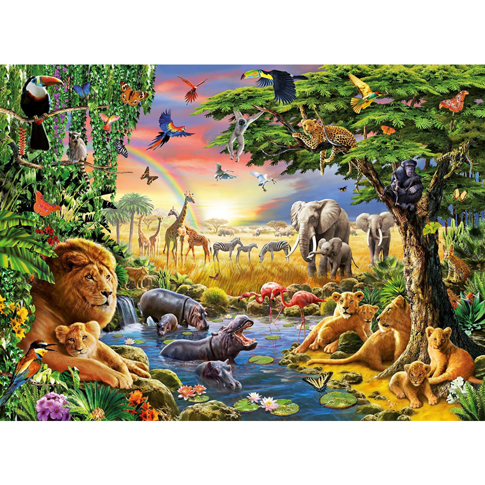 RAVENSBURGER puzzle (slagalice) - Veče u divljini RA13073