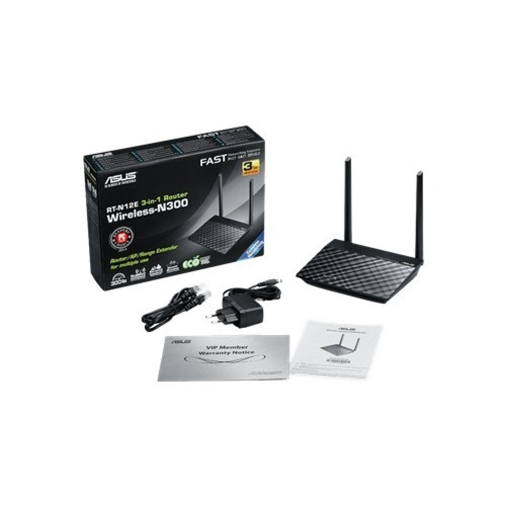 ASUS bežični ruter RT-N12E Wireless N300 
