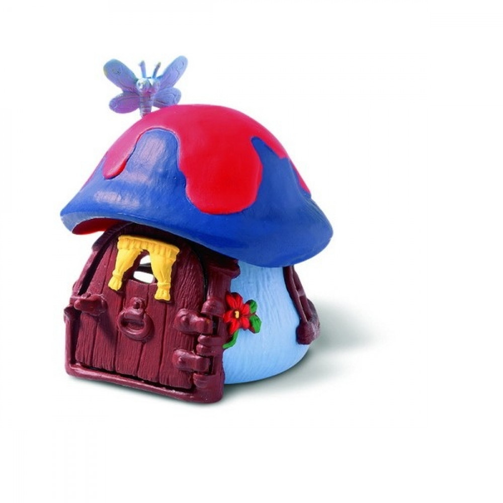 SCHLEICH štrumpfovska kuća mala,crvena 49013