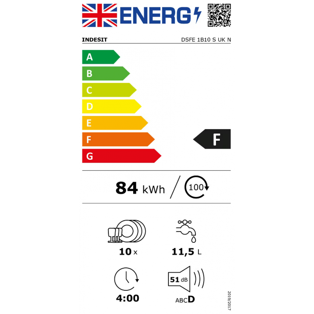 INDESIT Sudo masina DSFE1B10S 