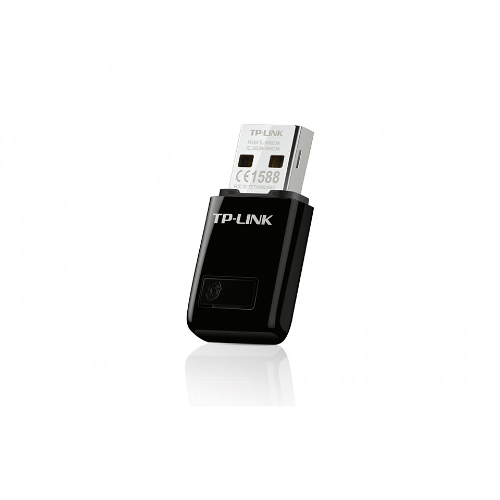 TP-LINK wi-fi usb adapter 300mbps mini, 1xusb 2.0, wps dugme, 2xinterna antena tl-wn823n