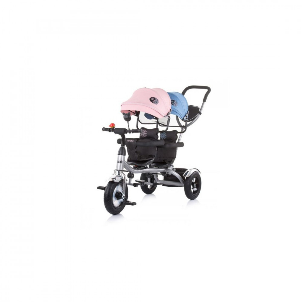 CHIPOLINO Tricikl za blizance 2Play blue/pink 710658