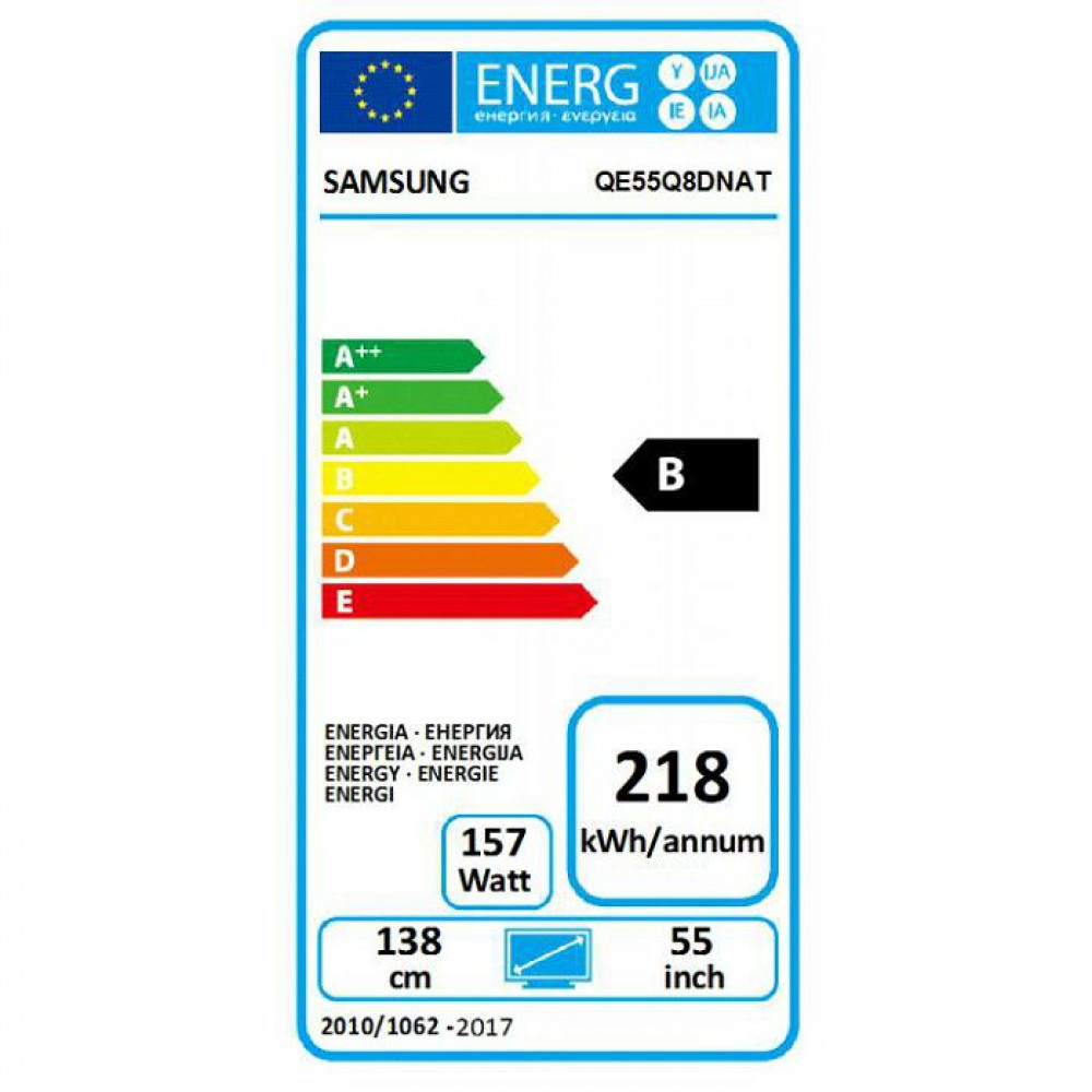 SAMSUNG televizor qled, uhd, smart tv, pqi 3600, q hdr 1500, dvb-t2cs2, 140 cm QE55Q8DNATXXH