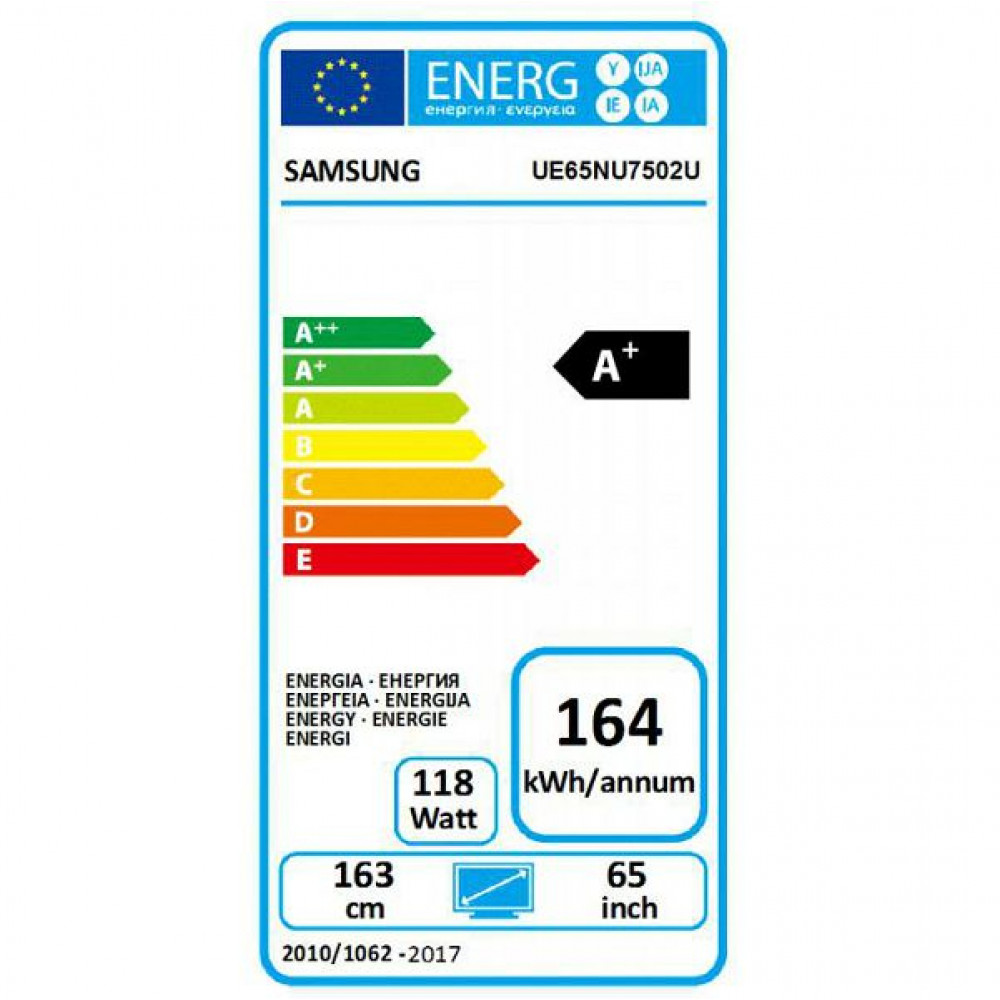 SAMSUNG televizor smart tv 65" 4k ultra hd dvb-t2 ue65nu7502uxxh