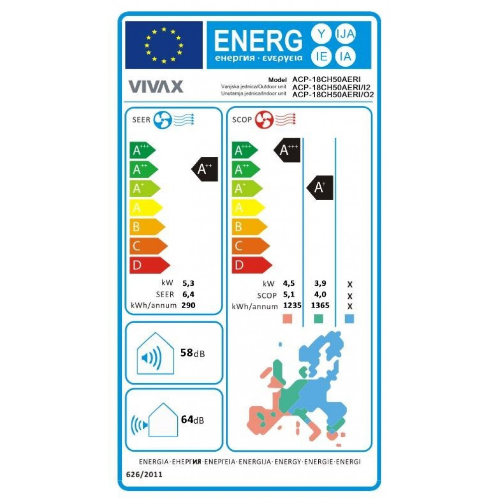 VIVAX Klima inverter ACP-18CH50AERI +R32