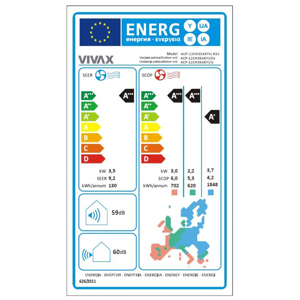 VIVAX Klima inverter ACP-12CH35AEYIs R32