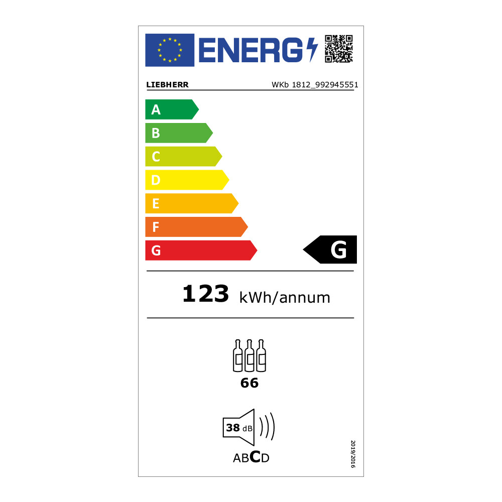 LIEBHERR vinska vitrina WKb 1812 - Vinothek LI0402016