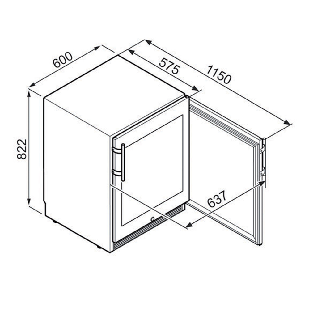 LIEBHERR vinska vitrina WTes 1672 - Vinidor LI0401022