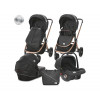 LORELLI Kolica za bebe RAMONA LUXE Black 3 u1