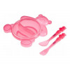 CANPOL  BABY set za hranjenje 2/422 HAPPY BEAR 140ML - ROZE