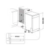 WHIRLPOOL Mašina za pranje sudova WSFC 3M27 X