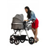 X-CROSS kolica za bebe 3 u 1 siva