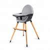 KINDERKRAFT high stolica za hranjenje 2u1 fini black KKKFINIBLK0000