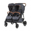 CHIPOLINO Kolica za blizance PASSO DOUBLE granite gray 710095