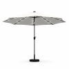Suncobran sa led svetlom 300cm u beloj boji 7689