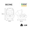 NANIA Auto sedište nosiljka Beone Unicorn 0-13 kg 484123