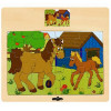 WOODY Puzzle 6 motiva, pakovanje od 12 komada 93010