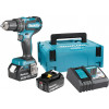 MAKITA Akumulatorska vibraciona bušilica - odvrtač  DHP485RFJ; 2x3,0Ah