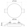 EMOS Okrugli led panel exclusive 6W WW IP65 ZV1111