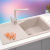Metalac granitna usadna sudopera xLinea Plus šampanj 780x500 Ø90 3304080