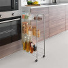 METALTEX Kuhinjska polica sa tockovima Slim Cart de Luxe 341503 001
