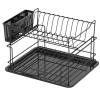 TEXELL Oceđivač za sudove Black double decker TDE-BD338