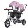 CHIPOLINO Tricikl za blizance 2Play Peony Pink TRK2P0215PP