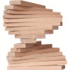WOODY Drveni blokovi - prirodni- karla, 200 komada 90654